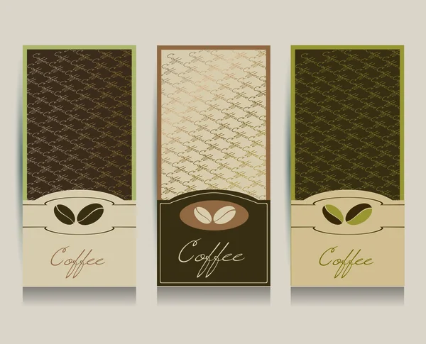 Koffie menukaart. vector. — Stockvector