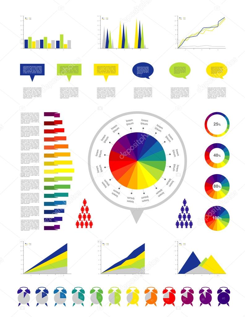 Infographic elements.