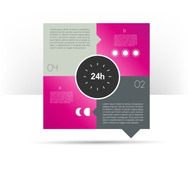infographics kutusu diyagramı.