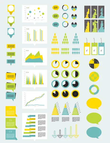 Raccolta di elementi infografici . — Vettoriale Stock