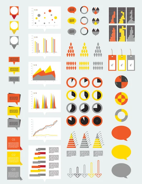 Collection of infographics elements. — Stock Vector