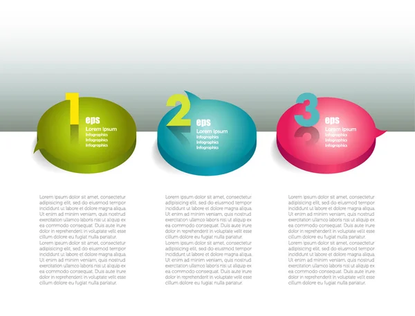 Connected circle speech diagram. vector. Infographic. — Stock Vector