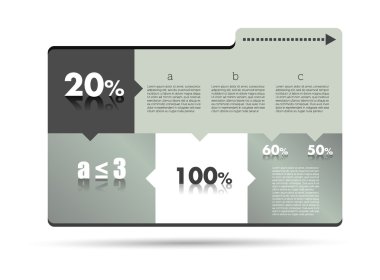 Diyagram için Infographics. konuşma grafik örneği. Web banner şablon.