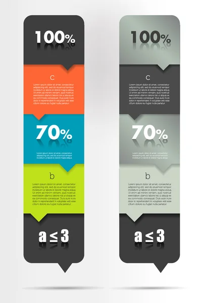 Försäljning rutan diagram för infographics. tal bubblor diagram. — Stock vektor