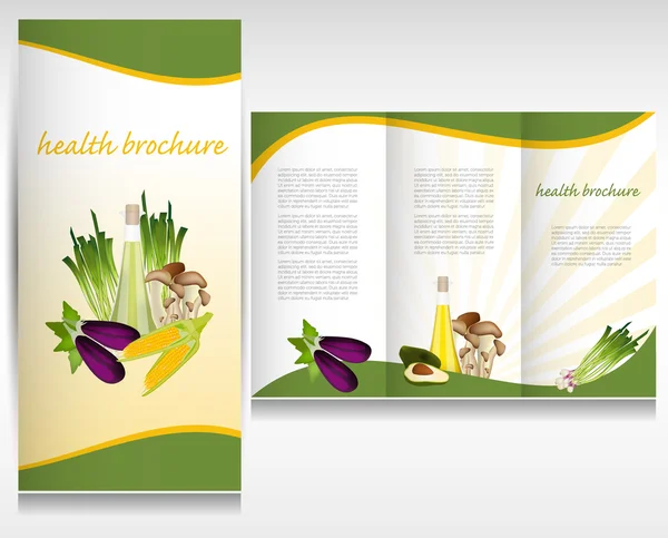 Health brochure design. Layout design. — Stock Vector