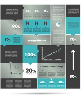 Satılık kutusunu Diyagram için Infographics. konuşma kabarcık grafiği.