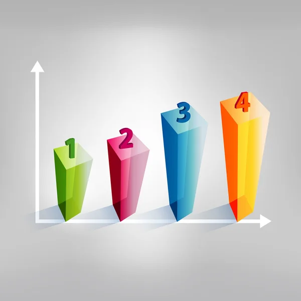 Przykład wykresu. infografiki elementu. Przykładowy wykres. — Wektor stockowy