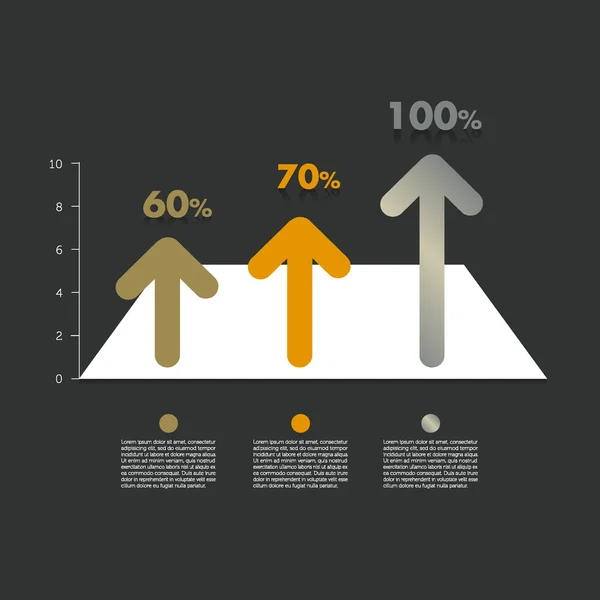 Örnek grafik için Infographics. — Stok Vektör