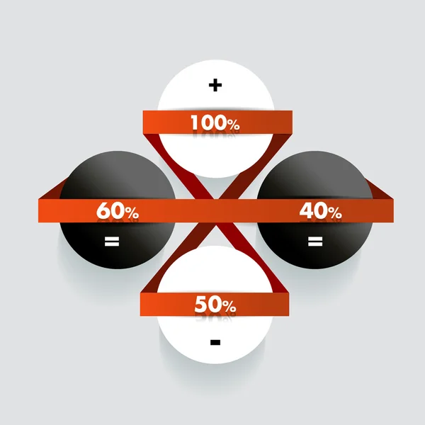 Elementos infográficos. Diagrama vetorial . — Vetor de Stock