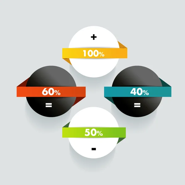 Elementi infografici. Schema vettoriale . — Vettoriale Stock