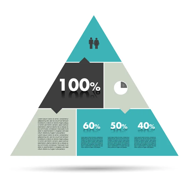 Elementos infográficos. Diagrama vetorial . — Vetor de Stock