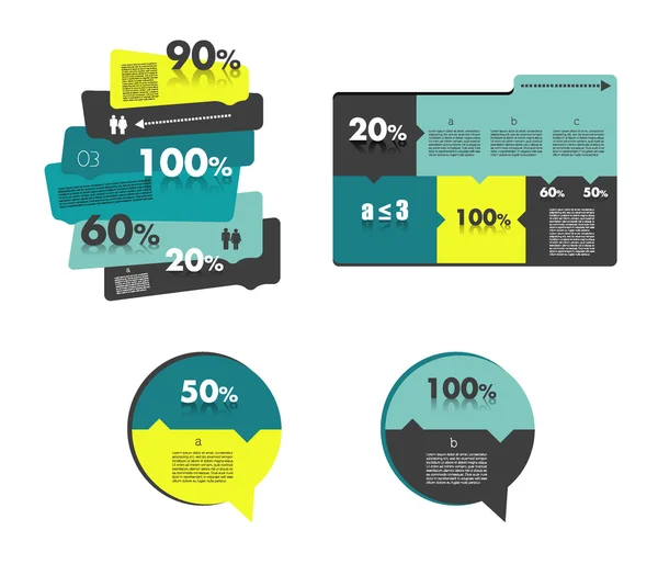 Infographics elements. Vector diagram. — Stock Vector