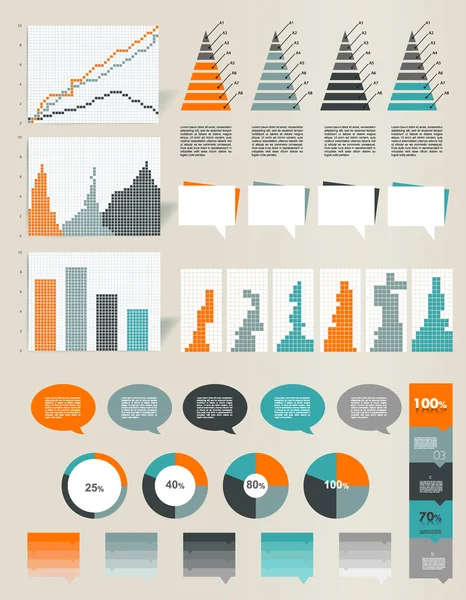 Infographics öğesi. — Stok Vektör