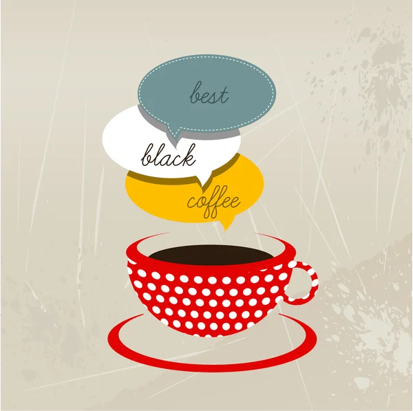 Koffie menu flyer. vectorillustratie. — Stockvector