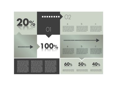infographics kutusu diyagramı.