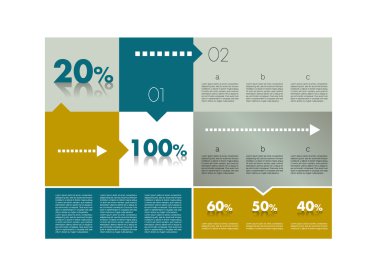 infographics kutusu diyagramı.