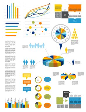 küme, infographics öğesi.