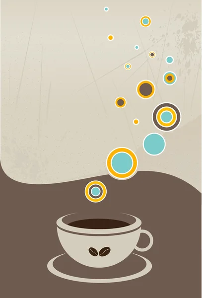 Volante de menú de café. Ilustración vectorial . — Archivo Imágenes Vectoriales