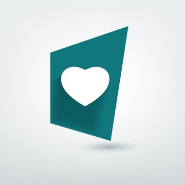 Modern vektör simgesi. tıbbi kalp işareti öğesi.