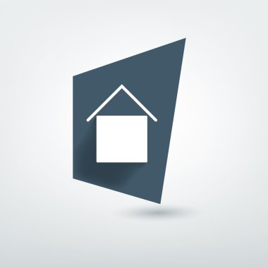 Modern minimalist simgesi şekli. ev vektör işareti.