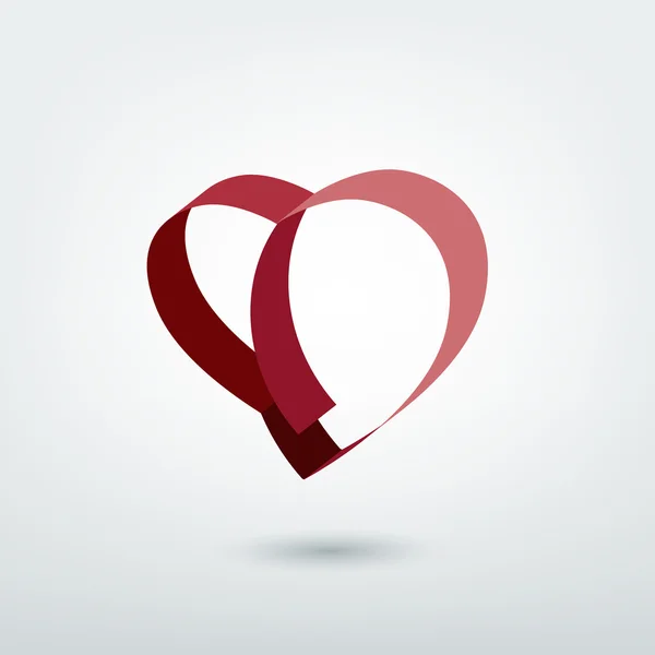 Modern stylized icon. Heart shape. Vector sign. — Stock Vector