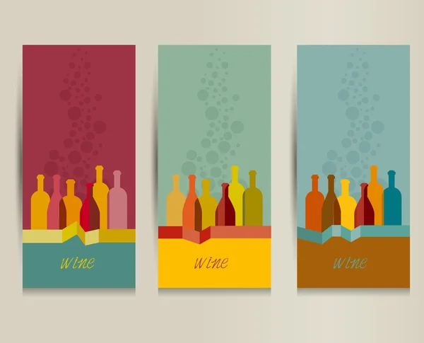 Vino bebida coche para restaurante — Vector de stock