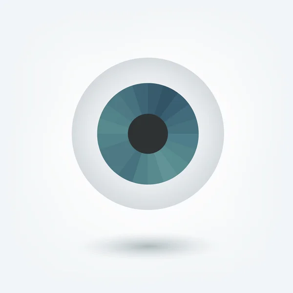 Eyeball 3 D icon. Vector sign medical shape. — Stock Vector
