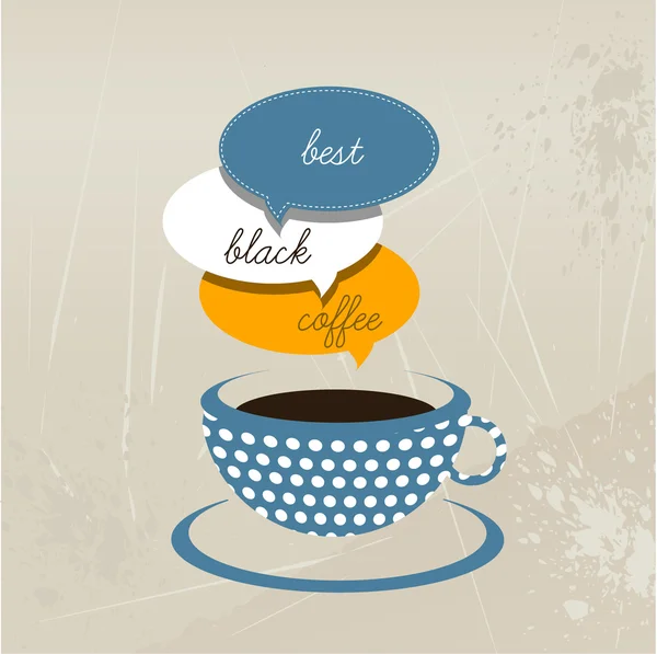 Koffie menu flyer. vector illusstration achtergrond. — Stockvector