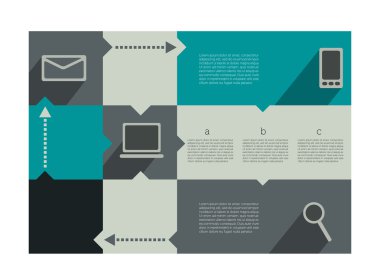 Modern infographics diyagramı. metin alanı kutusu. Web veya baskı afiş şablon.