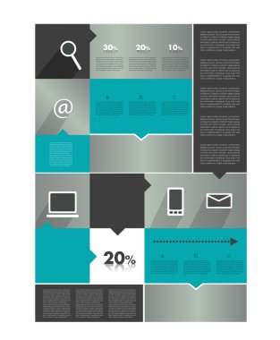 Modern infographics diyagramı. metin alanı kutusu. Web veya baskı afiş şablon.