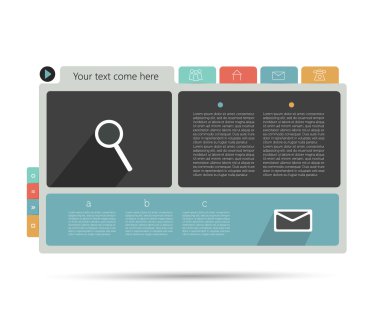 Örnek web sayfası. Banner şablon.