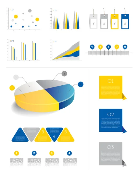 Collezione infografica . — Vettoriale Stock