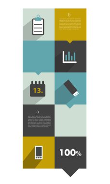 Modern Web sitesi şablonu. renkli minimalist seçeneği afiş. vektör çizim. kutusu diyagramı.