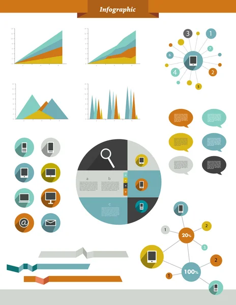 Information grafik som element. — Stock vektor