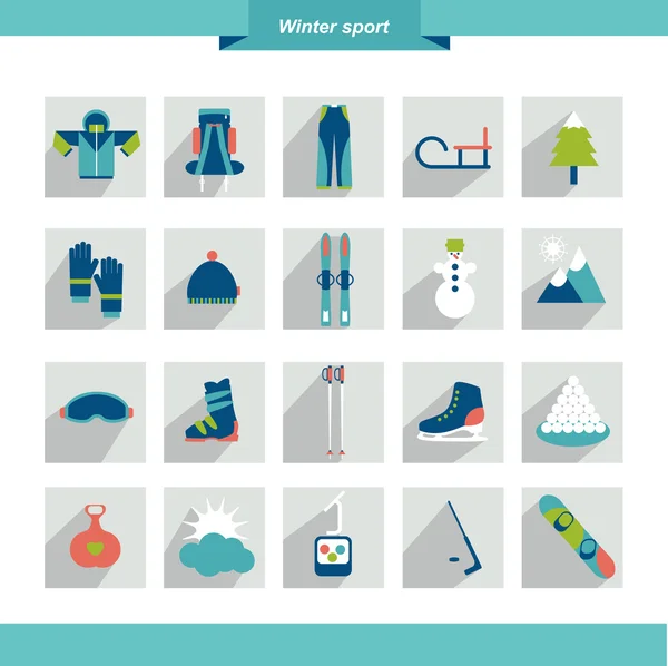 Icono del deporte de invierno. ilustración vectorial. — Archivo Imágenes Vectoriales