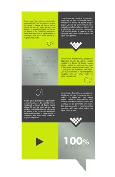 Infographic vak diagram. Web of print banner. vectorillustratie. — Stockvector