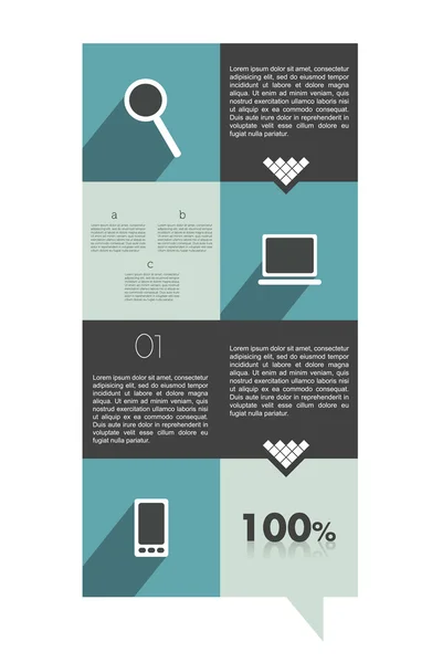 Infographic vak diagram. Web of print banner. vectorillustratie. — Stockvector