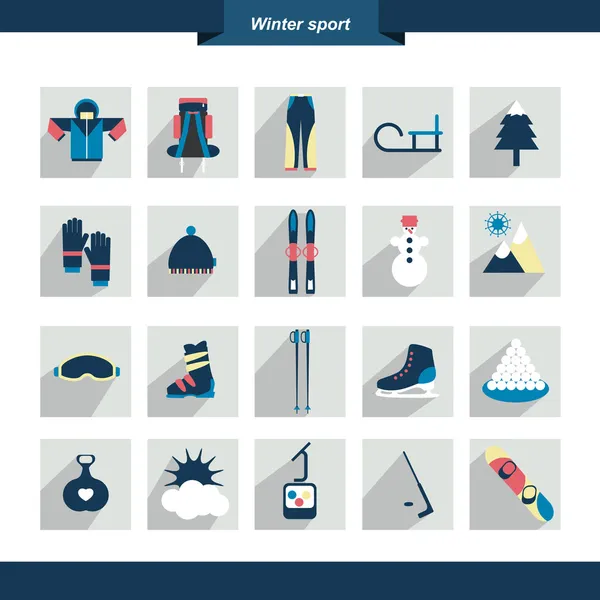 Icono del deporte de invierno. ilustración vectorial. — Archivo Imágenes Vectoriales
