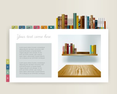 Örnek web sayfası. vektör çizim.