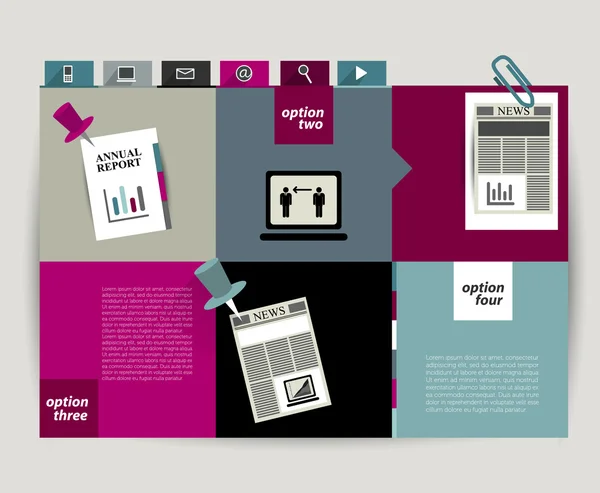 Schema per infografica . — Vettoriale Stock