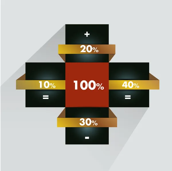 Diagrama de infografía . — Archivo Imágenes Vectoriales