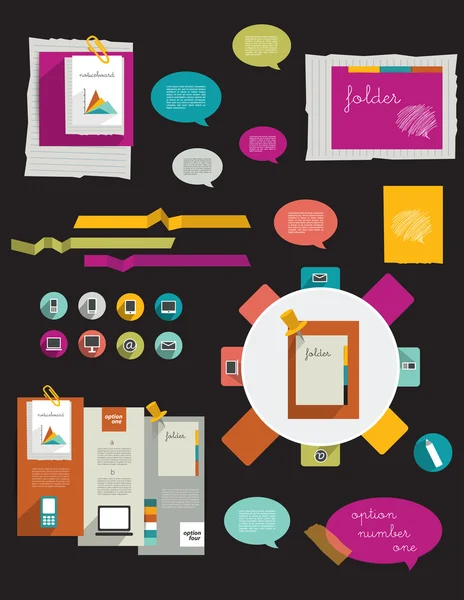 Collection d'infographies . — Image vectorielle