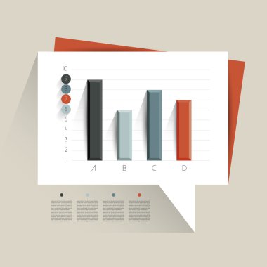 iş düz tasarım grafik örneği. infographics grafik.