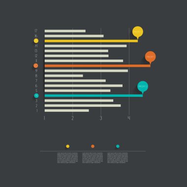 iş düz tasarım grafik örneği. infographics grafik.