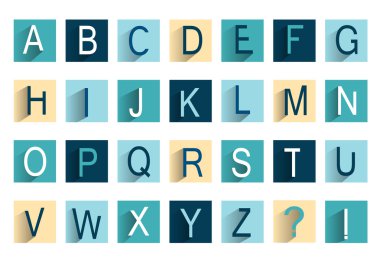 набір іконок алфавіту. плоский icon дизайн.