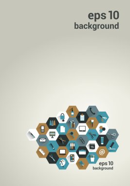 Infographic sunu şablonu parlak zemin üzerinde. yıllık rapor kapak tasarımı. düz vektör diyagramı.