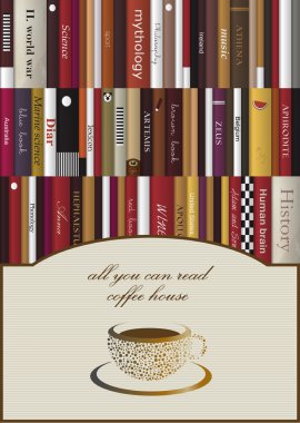 kahve menü kart kavramı.