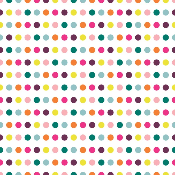 Color dot seamless repeat pattern. — Stock Vector