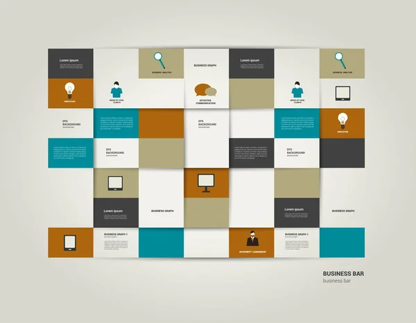 Barre plate infographique. Diagramme de feuille simplement modifiable. Schéma vectoriel de rectangle de couleur . — Image vectorielle