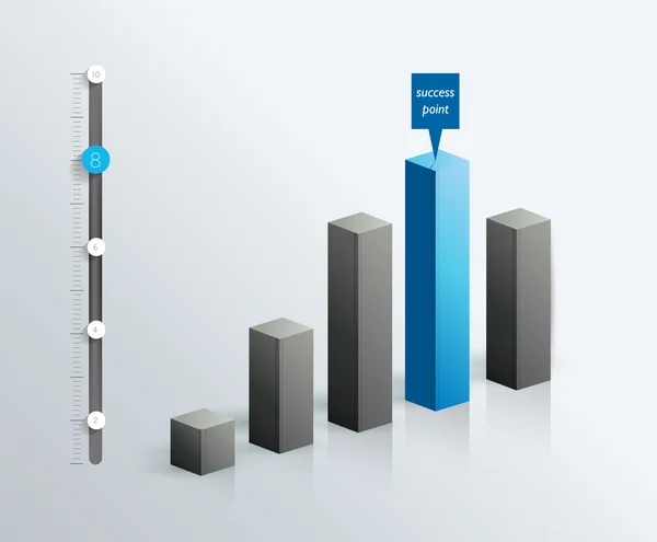 Placa plana. Elemento infográfico. Vetor . — Vetor de Stock